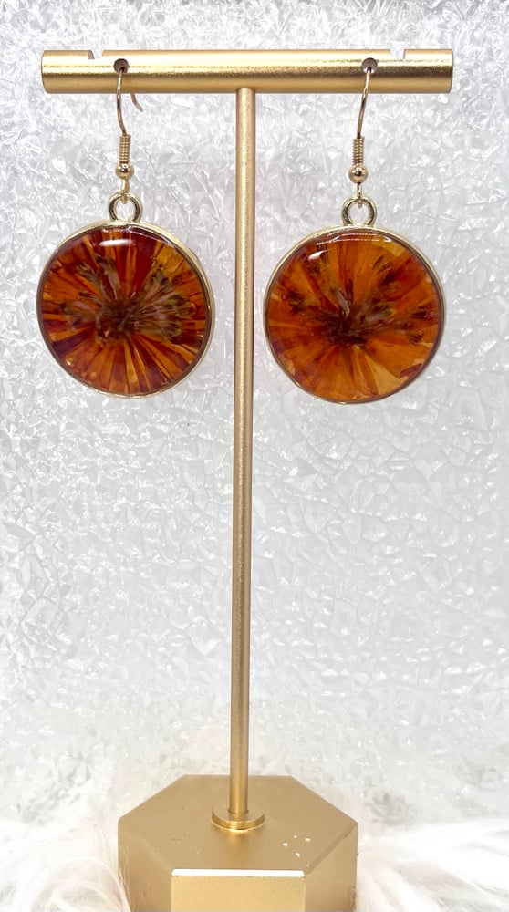 Image of GINGER FLORAL DANGLES