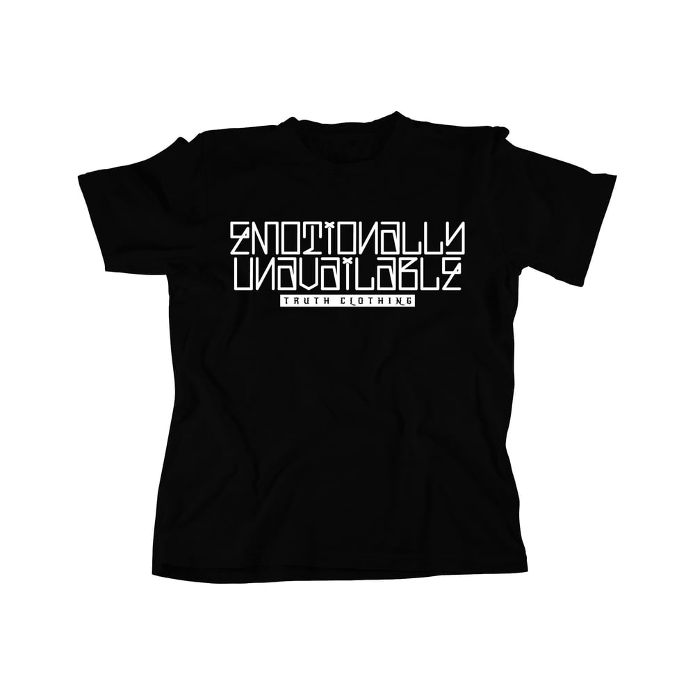 "Emotionally Unavailable" T Shirt | Black/White