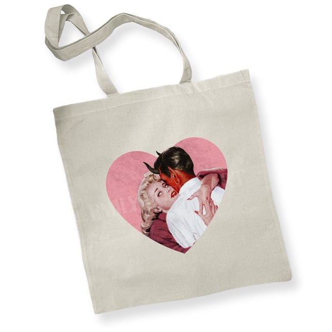 Black Or Natural Tote // 'The Lovers'