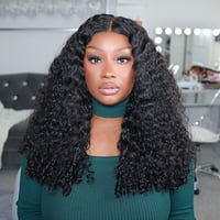 Image 1 of GLUELESS Burmese Curly 13x6" HD Lace Frontal Wig (from OQ Hair)