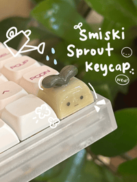 Image 1 of Sprout smiski keycap! 🌱