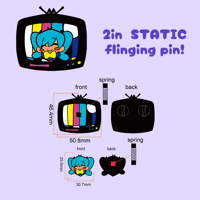 Flinging Static Pin [Limited Qty Pre-Order]