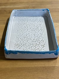 Image 1 of Slab dish with debossed turtle decoration