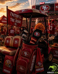 Image 3 of San Francisco 49ers  NFL custom Golf Club Cover hand knit logo NFL football fan  gift-e9c4da09