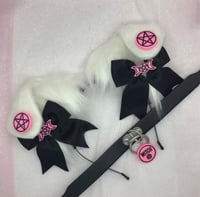 Pink witch puppy set 