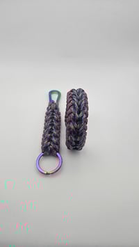 Image 2 of Galaxy Pulse Set – Bracelet + Keychain | BlackhawkBraids #25