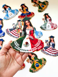 Image 1 of FLAG INSPIRED GRADUATION DOLL PNG BUNDLE 