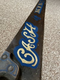 Image 2 of Hand Painted Vintage Saw | Cash Is King II