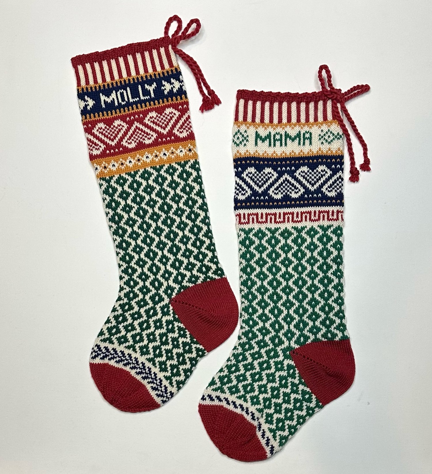 Image of Hearts Christmas Stocking