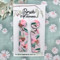 Pink Flowering Eucalypt Earrings