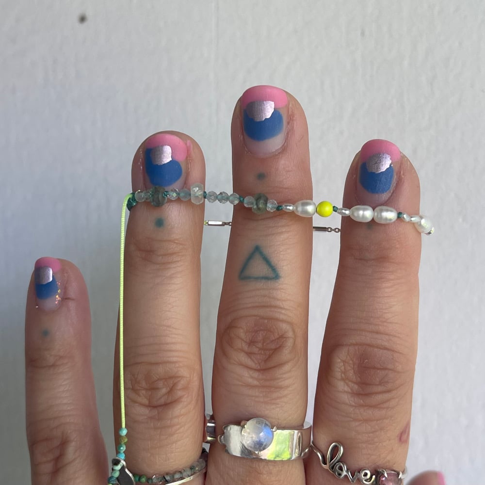 Image of Agua evil eye bracelet