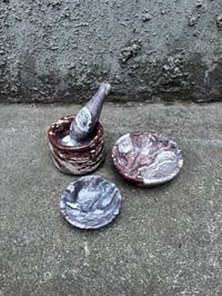 Image 1 of Natural Stone Mortle & Pestle Set