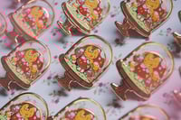 Image 2 of Skellekat and Pumpkat terrarium pins