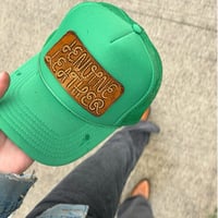 Image 1 of JENUINE LEATHER PATCHED CAP