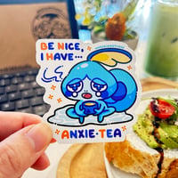 I Have Anxie-Tea | Pokemon | Sobble ✦ Die-Cut Sticker