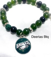 Image 1 of Philly Eagles charm bracelet 