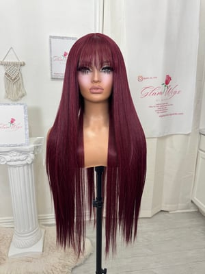 Image of Sangria bangs luxury (custom order) 