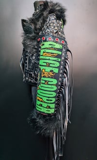 Image 8 of ALICE COOPER FRANKENSTEIN FAUX FUR BIKER JACKET 