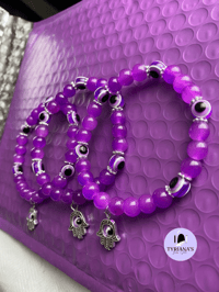 Image 5 of Evil Eye 🧿 Bracelet With 🪬 Charms