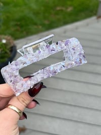 Amethyst Crush Claw Clip