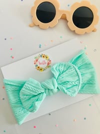 Image 1 of Mint cable headwrap 