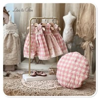 Image 6 of handmade blythe doll floral gingham dress