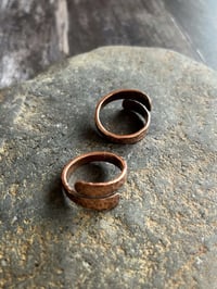 Image 4 of Adjustable Hammered Copper Ring 