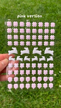 Image 2 of bunny fields puffy sticker sheet