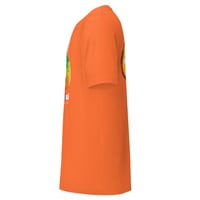 Image 7 of Unisex t-shirt neurodiversity DUCK on back and color brain logo front 