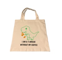Dinosaur-Coffee Tote Bag  