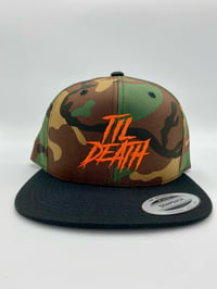 Image 1 of Forest camo TIL DEATH hat 