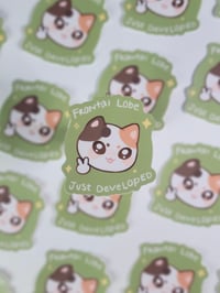Image 2 of Frontal lobe cat sticker