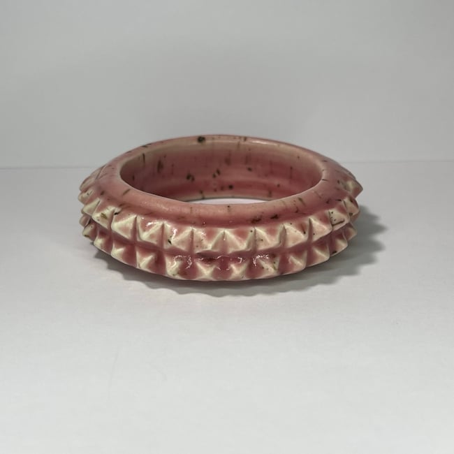 Chocolate Strawberry Studded Bracelet - 7.15 in Inner Diameter