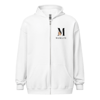 Image 1 of MamaFe Logo Black Font Unisex heavy blend zip hoodie