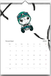 Image 4 of Hanzamonstas 2026 Calendar