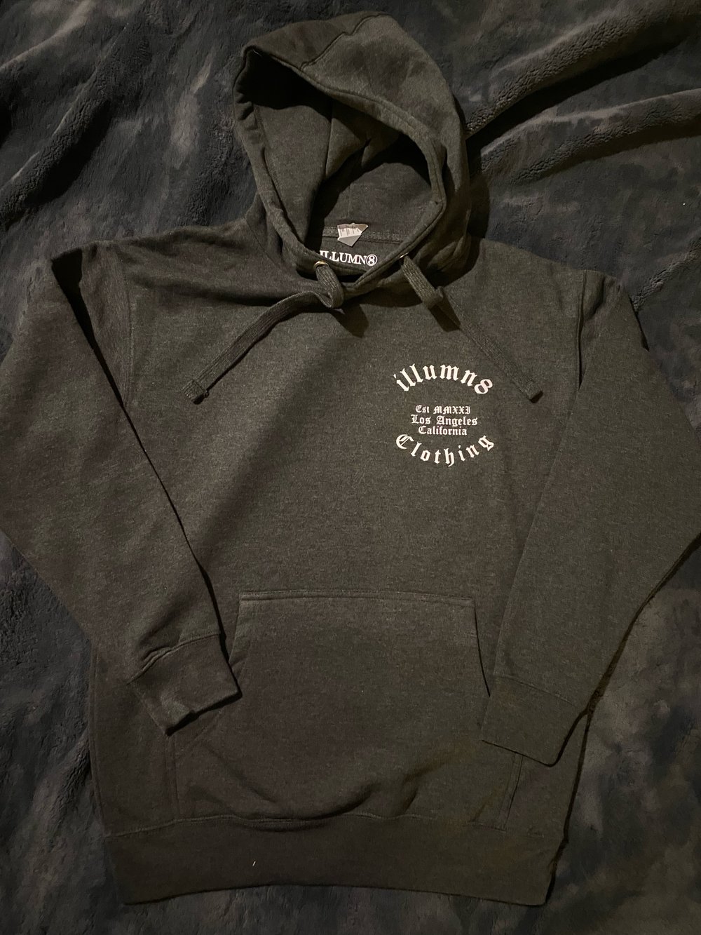 Old English hoodie grey 