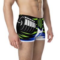 Image 4 of BOSSFITTED Neon Green and Blue Boxer Briefs