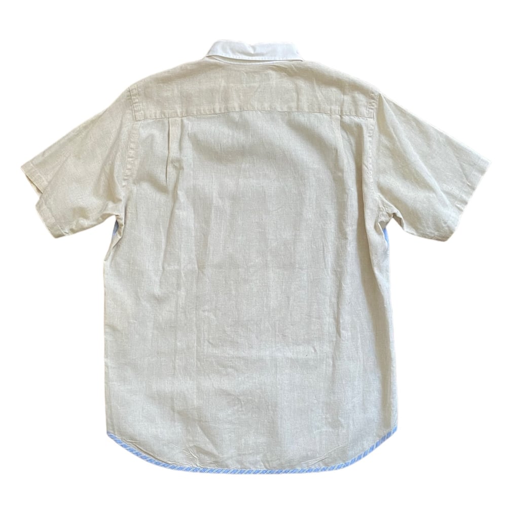 Comme Des Garcons Homme AD2008 Linen Blend Short Sleeve Button Up 