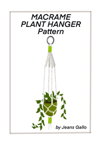 Macramé Plant Hanger Pattern With Supplies