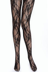 Image 1 of Lace flower leggings