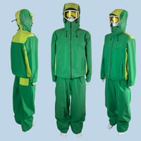 Image 8 of GREEN EXTRA-BAGGY TECH LIZARD PANTS