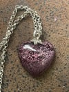 Purple Heart Pendant Necklace