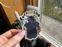 Image 3 of Witchy Cat Moon Phases - Sticker