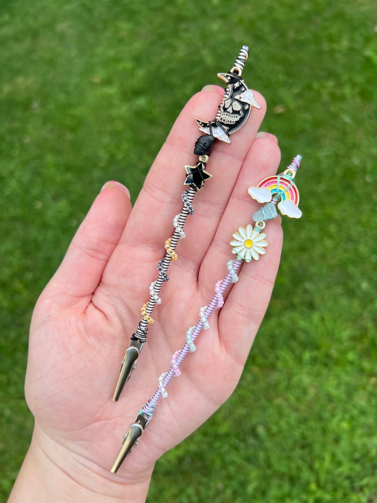 Image of 6 Inch Beaded Clips