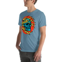 Image 4 of Marlowe Ink Blue Skull Unisex t-shirt