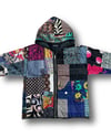Patchwork Zip Up Hoodie