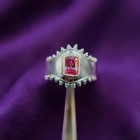 Image 1 of Asymmetrical Ring Sakura Pink
