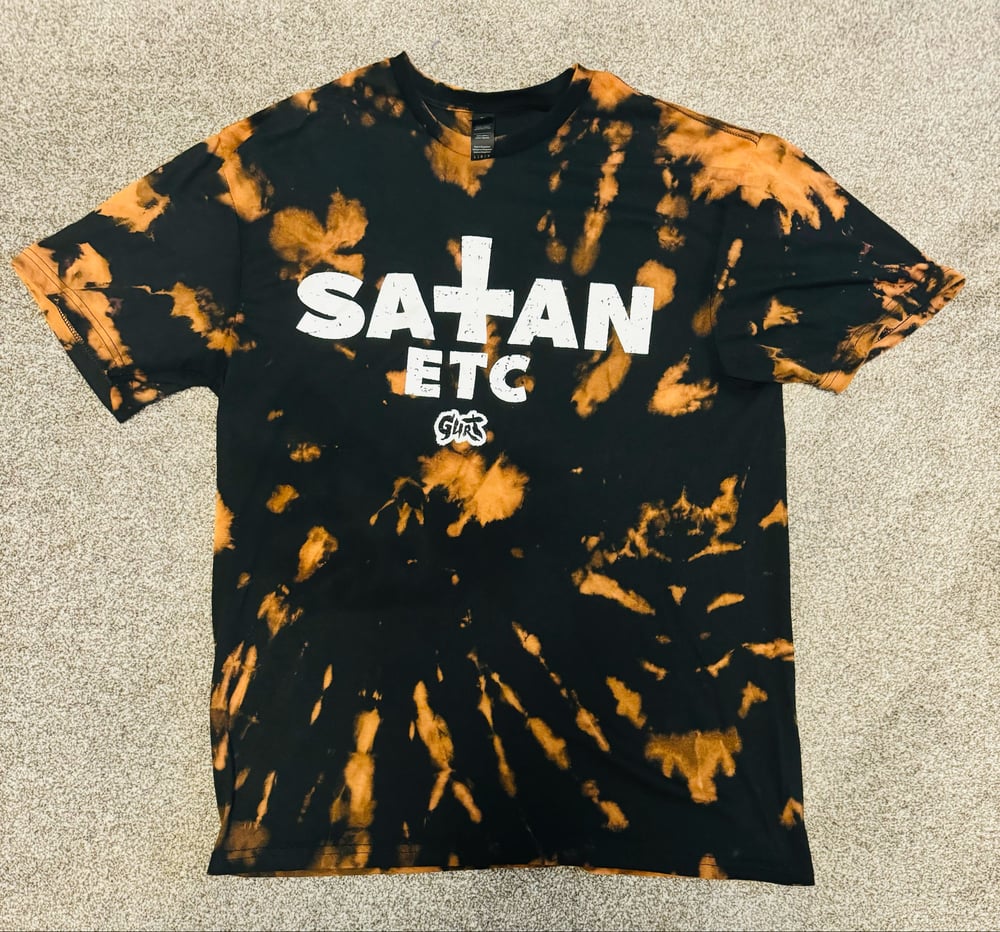 Image of ‘Satan etc’ Logo - Reverse tie dye shirt