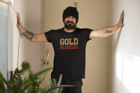 Image 1 of Gold Blooded Metal Black Tee