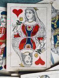 Image 4 of Très rare et ancien jeu de cartes russe, de 1875, peintures au pochoir